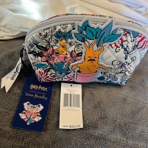 Vera Bradley Harry Potter Mandrake Cosmetic Pouch, Herbology, New With Tags
